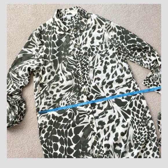 NWT Diane Von Furstenberg Shirt Dress Button Front Belted Long Sleeve Silk Sz 10 - Picture 12 of 16